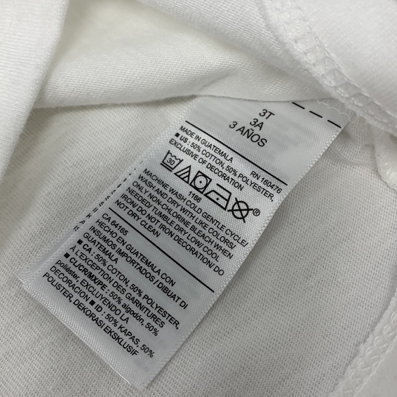 3T NWT Old Navy White Your Voice Your Vote Shirt unisex - Picture 4 of 11